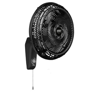 Ventilador de pared Samurai Silence Force Maxx negro 18 pulgadas con 6 aspas y control de cordón