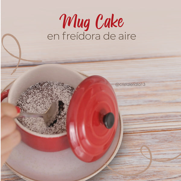 Mug cake en tu freidora de aire ¡Es muy fácil!