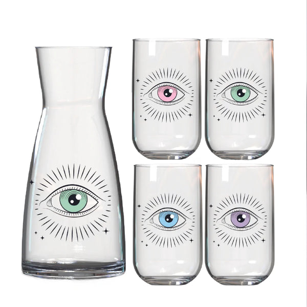 Set Decanter + 4 Vasos Capella Intuition Toy / Cristar