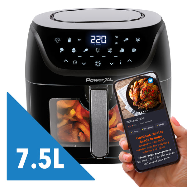 Freidora de Aire Inteligente 7.5 Litros WiFi y Bluetooth / PowerXL