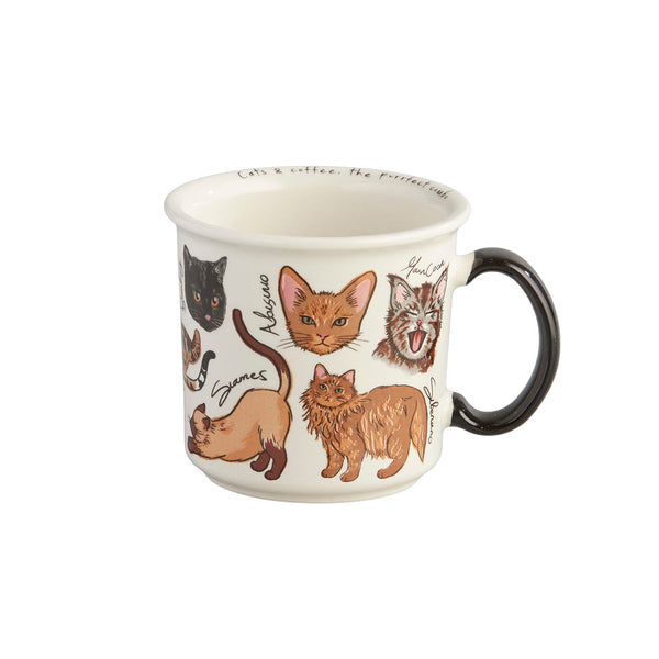 Mug Estilo Peltre 443 ml Cats / Corona