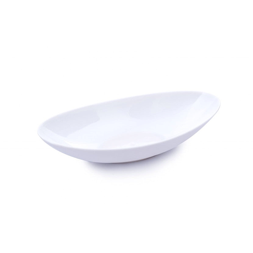 Bandeja Ovalada Blanco 21.4 X 10.5 cm  / Novum