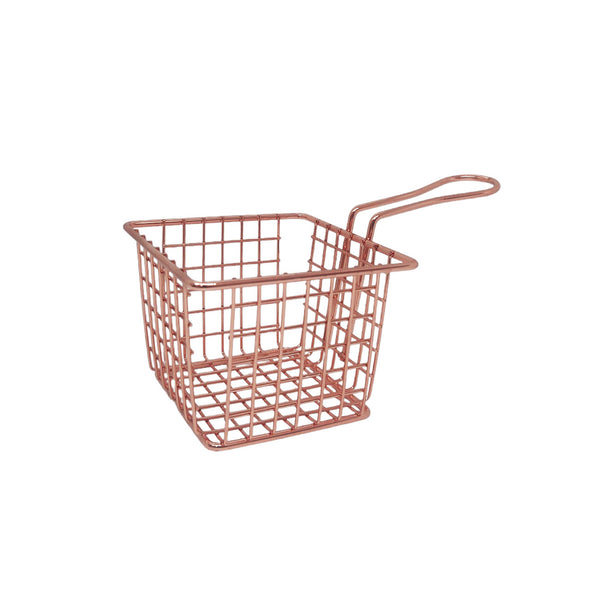 Canasta Cuadrada 10 cm Oro Rosa  / Alana Life