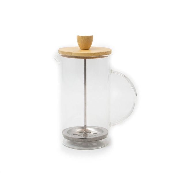 Cafetera Prensa Francesa 600 ml Tapa Bambú