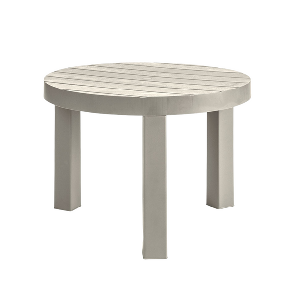 Mesa Auxiliar Redonda Barú Taupe / Rimax