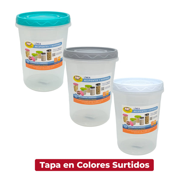 Recipiente Twist con Tapa 1500 ml / Novedades Plasticas