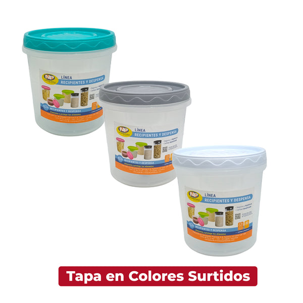 Recipiente Twist con Tapa 1000 ml / Novedades Plasticas