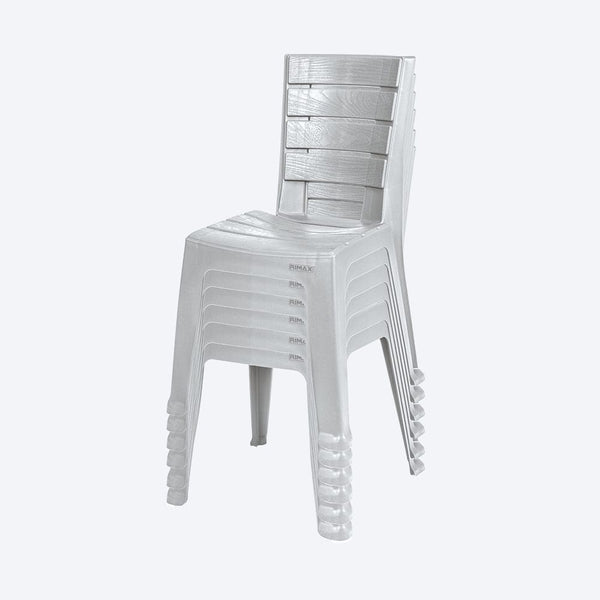 Paquete x 6 Sillas sin Brazos Barú Gris Hielo / Rimax