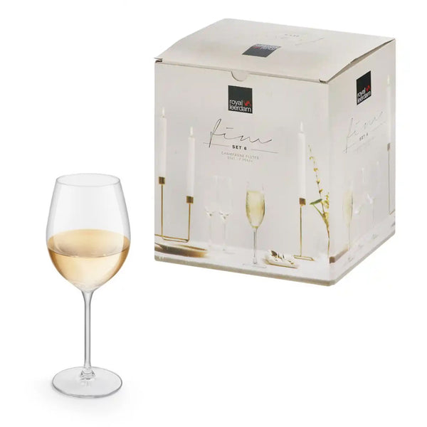 Set x 6 Copas Vino Blanco  410 ml Fim / Royal Leerdam