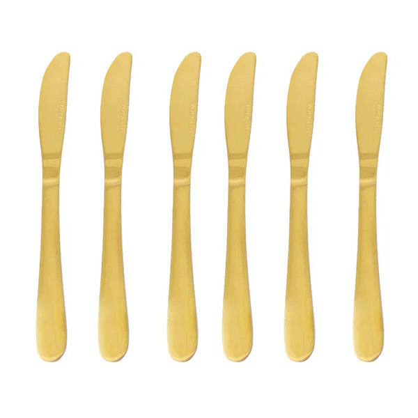 Set x 6 Cuchillos Mesa Dorado / Alana Life