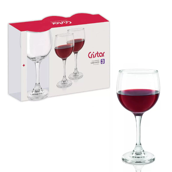 Set x 3 Copas Premier Vino Tinto / Cristar