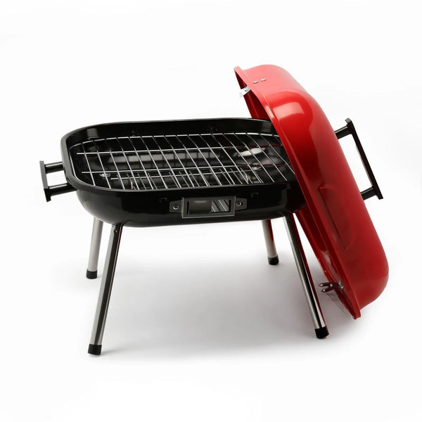 Asador a Carbón BBQ Rojo  / Home Elements