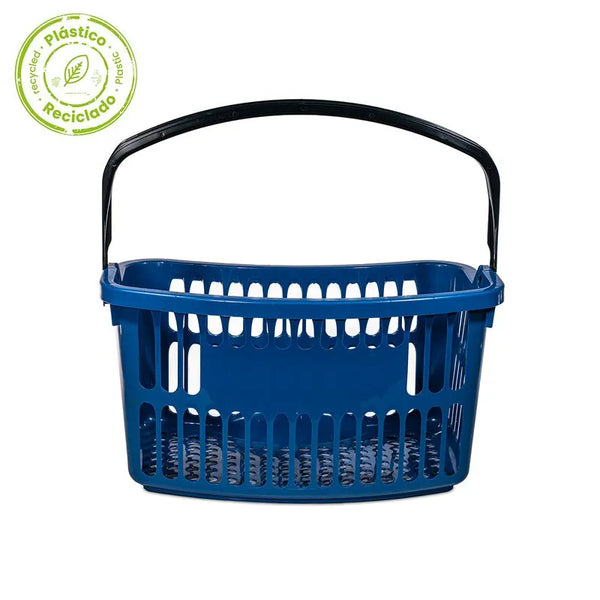 Canasta Supermercado Ergonómica Institucional Azul / Estra