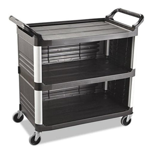 Carro de Servicio Cerrado Grande Negro / Rubbermaid