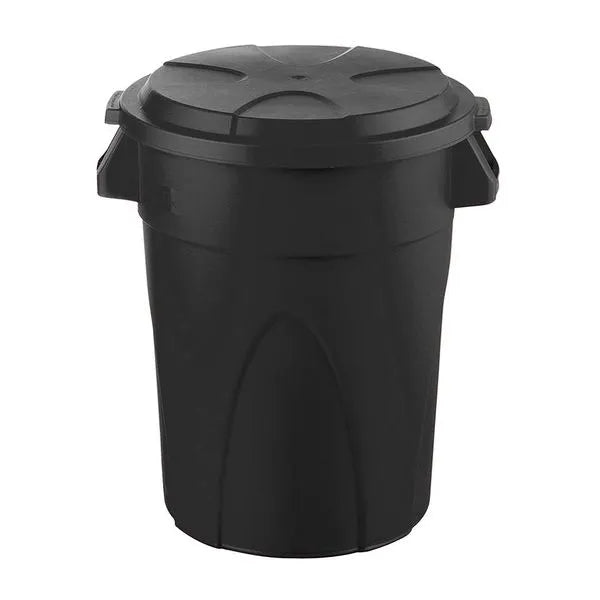 Contenedor Tapa Redonda 121 Litros Negro / Estra