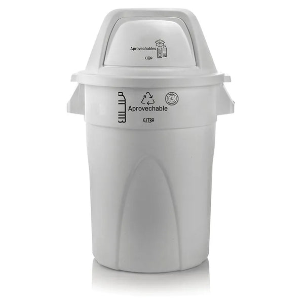 Contenedor 121 Litros Elite Blanco en Material Reciclado/ Estra