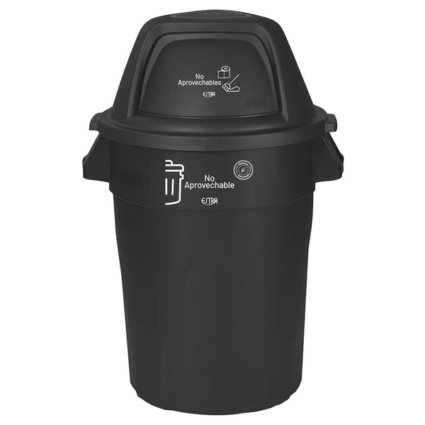 Contenedor 121 Litros Elite Negro en Material Reciclado/ Estra