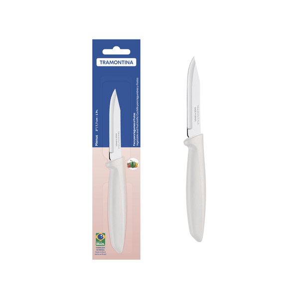 Cuchillo Legumbres Plenus Blanco 3" / Tramontina