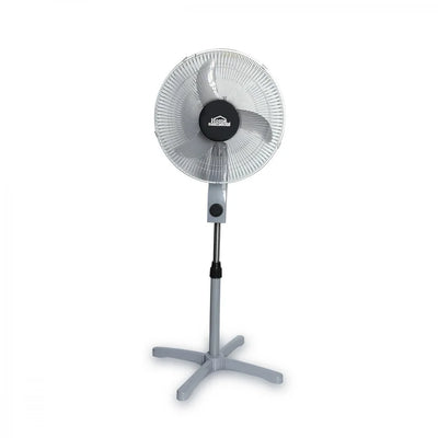 Ventilador de Pedestal Gris 16 Pulgadas / Home Elements
