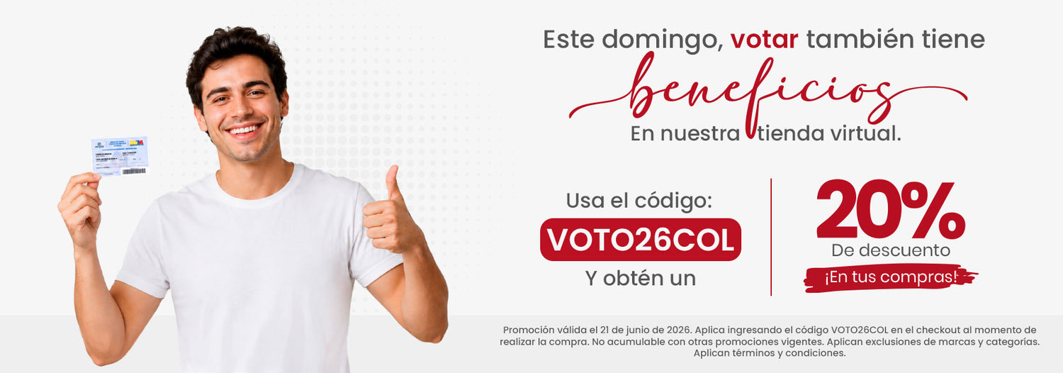 Promoción especial por participar en las elecciones con 20 por ciento de descuento en la tienda virtual de Almacenes La 13.
