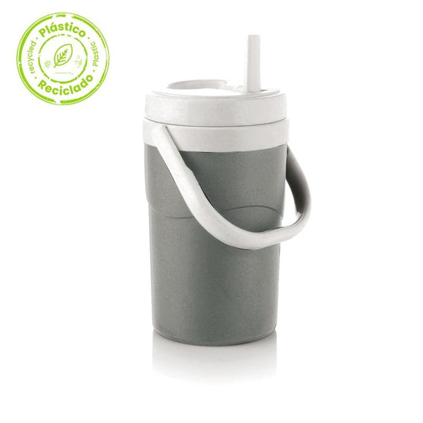 Termo Insulado 1 LT Material Recuperado Gris / Estra