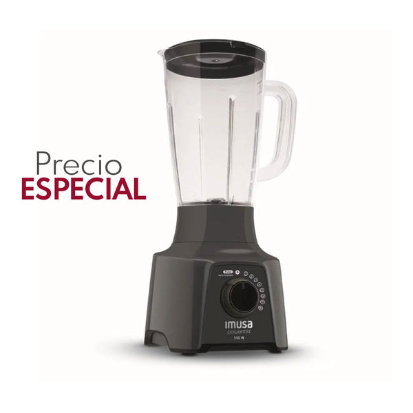 Licuadora PowerMix Plus 8 Velocidades Gris / Imusa