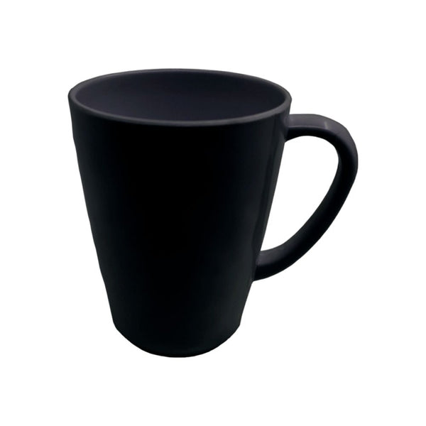 Mug Asa Cónica en Melamina Negro / Sabana