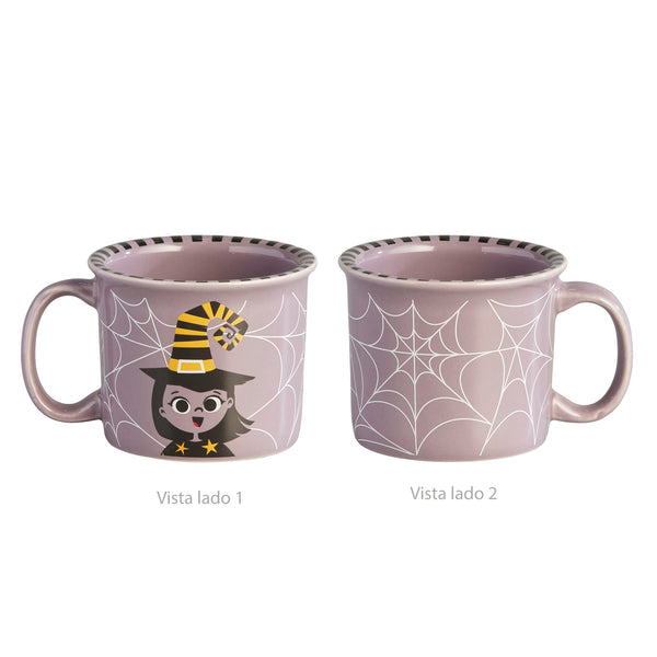 Mug Halloween Brujita 280 ml / Corona