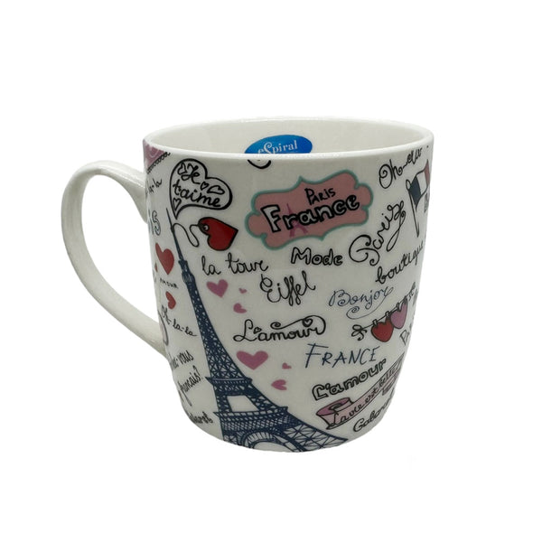 Mug Diseño París Francia 13 Onz / Espiral