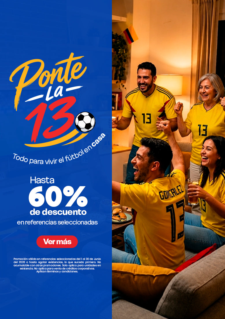 Promoción Ponte La 13 con hasta 60 por ciento de descuento en referencias seleccionadas para el hogar