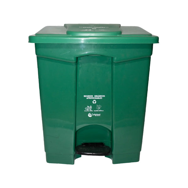 Papelera Pedal Cuadrada 60 Litros / Colplast