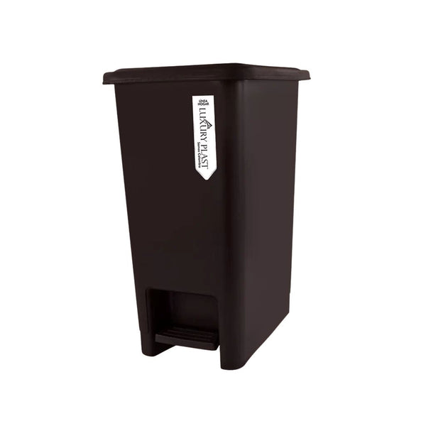 Papelera Pedal Cuadrada 12 litros Café / Luxury Plast
