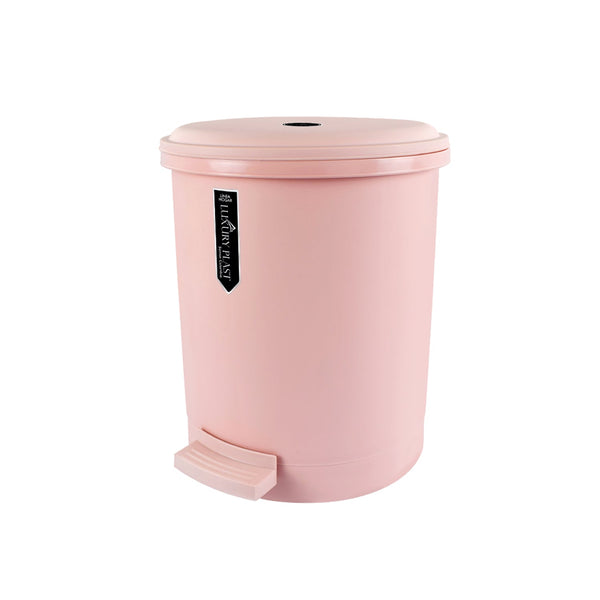 Papelera Pedal Redonda 13 litros Rosada / Luxury Plast