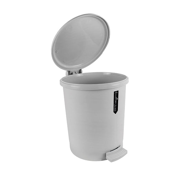 Papelera Pedal Redonda 13 litros Gris / Luxury Plast