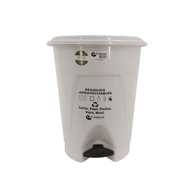 Papelera Pedal Redonda 25 Litros / Colplast
