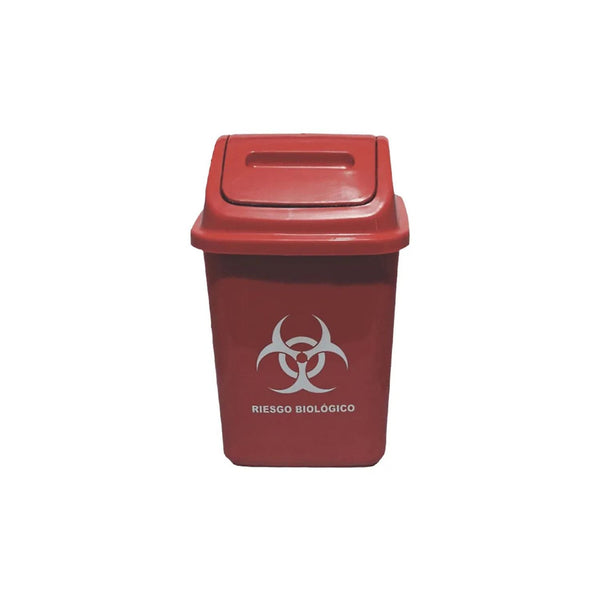 Papelera Vaiven Roja 10 Litros / Colplast