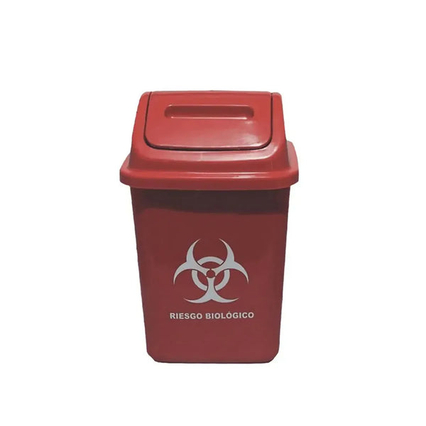 Papelera Vaiven Roja 7 Litros / Colplast