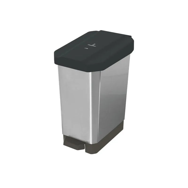 Papelera de Pedal Estrabins 22 Litros Metalizada / Estra