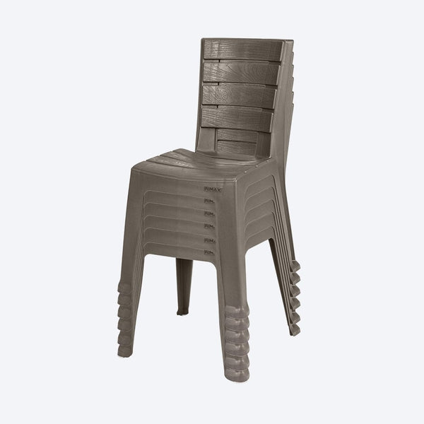 Paquete x 6 Sillas Sin Brazos Barú Mocca / Rimax