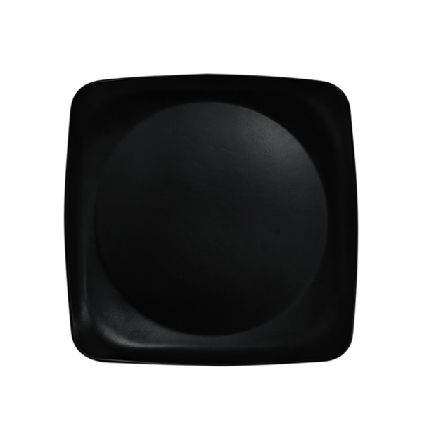 Plato Cuadrado Negro 24 cm / HM Melamina