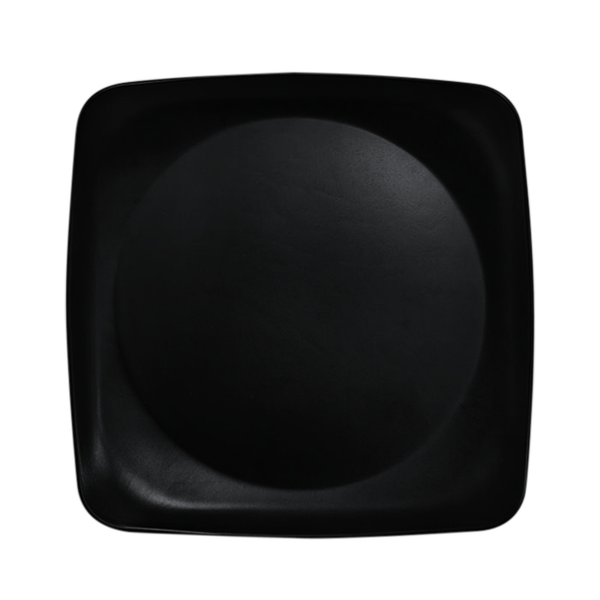 Plato Cuadrado Negro 25 cm / HM Melamina