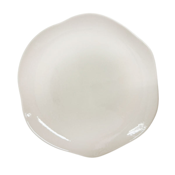 OFERTA Plato Pando 25.5 cm Blanco Formas Irregulares / Corona