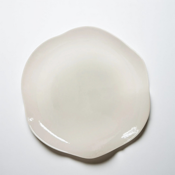 OFERTA Plato Pando 25.5 cm Blanco Formas Irregulares / Corona