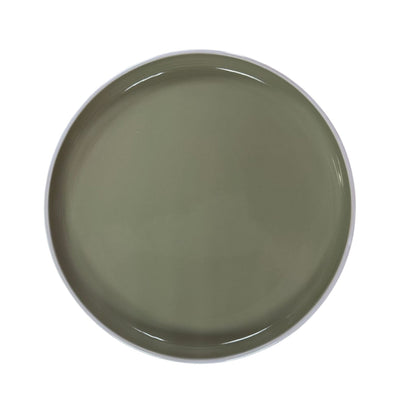 Plato Pando Borde Elevado 26 cm Beige / Bill's Home