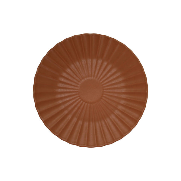 Plato Postre 20.4 cm Terracota Mate Línea Bahía / Corona