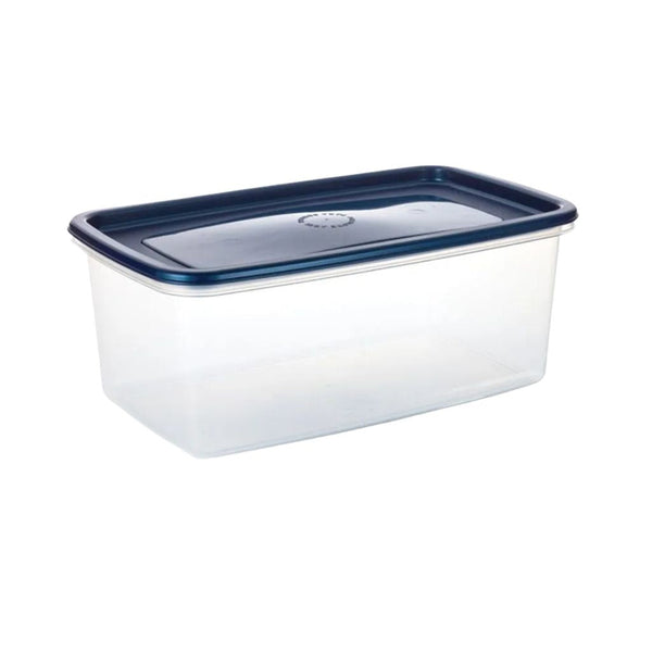 Recipiente Estrapack Rectangular 4 Litros Tapa Azul / Estra