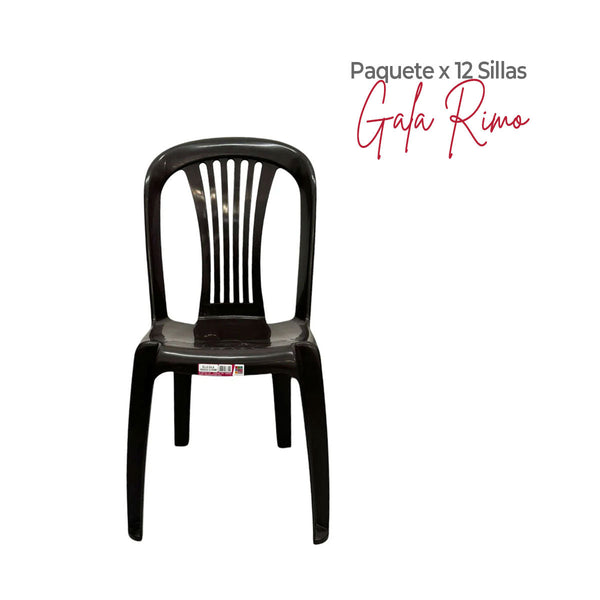 Paquete x 12 Sillas Gala Wengue / Rimoplásticas