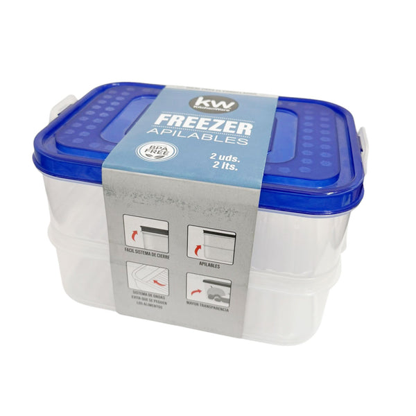Set x 2 contenedores Freezer / KW