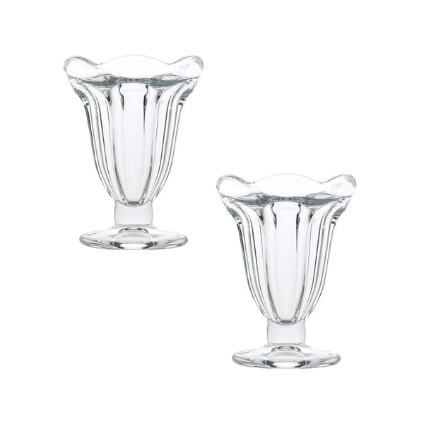 Set x 2 Copas Helado 185 ml Diseño Flor
