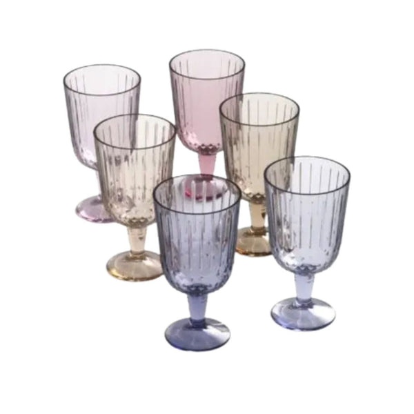 Set x 6 Copas Agua Estambul / Cristar